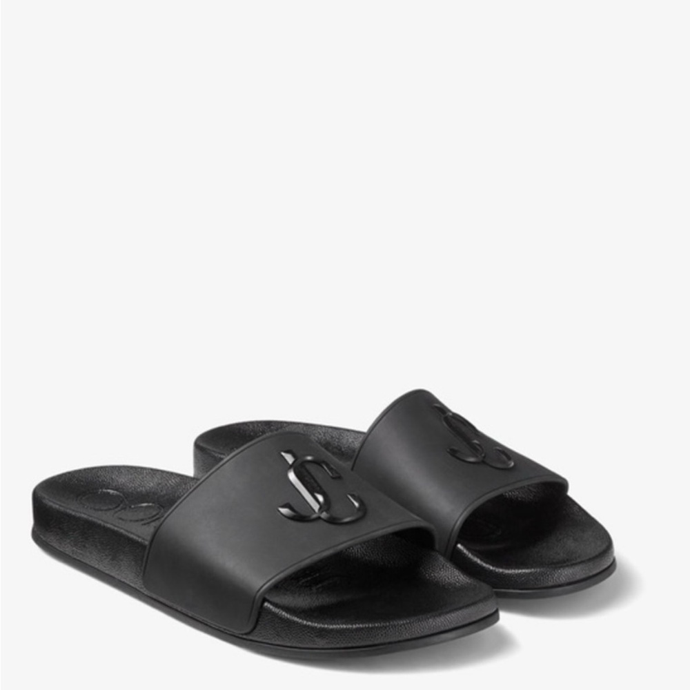 Jimmy Choo slides size 8 1/2. Woman’s like new.